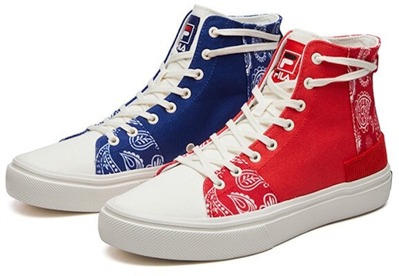 (W) FILA Fusion High-Top Kanvas 'Biru Merah Itik Mandarin' T12W115107FRB Lookbook (W) FILA Fusion High-Top Kanvas 'Biru Merah Itik Mandarin' T12W115107FRB