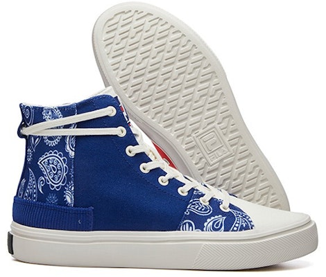 (W) FILA Fusion High-Top Kanvas 'Biru Merah Itik Mandarin' T12W115107FRB Details for (W) FILA Fusion High-Top Kanvas 'Biru Merah Itik Mandarin' T12W115107FRB
