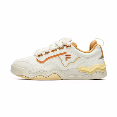 (W) FILA FUSION Kick Sneakers 'White Orange'