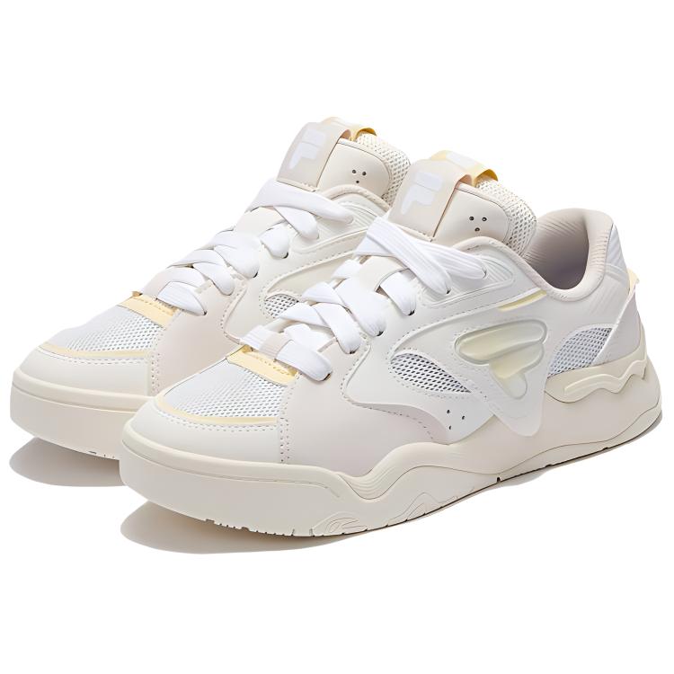 Shop FILA FUSION斐樂潮牌 KICK II 舒適百搭 防滑 低筒 板鞋 女款 白