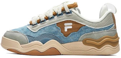 (Women) FILA FUSION Kick Sneakers 'Blue Grey Brown' T12W312201FCB (Women) FILA FUSION Kick Sneakers 'Blue Grey Brown' T12W312201FCB