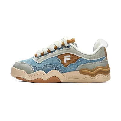 (W) FILA FUSION Kick Sneakers 'Blue Grey Brown'