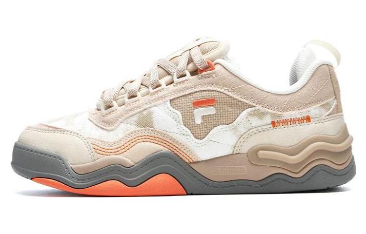 (Women) FILA FUSION Kick Sneakers 'Brown White Orange' T12W312201FTA