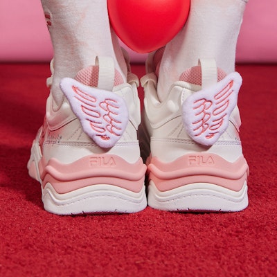 (W) 斐乐FUSION休闲运动鞋'白粉色' T12W312206FSQ Cheap (W) 斐乐FUSION休闲运动鞋'白粉色' T12W312206FSQ