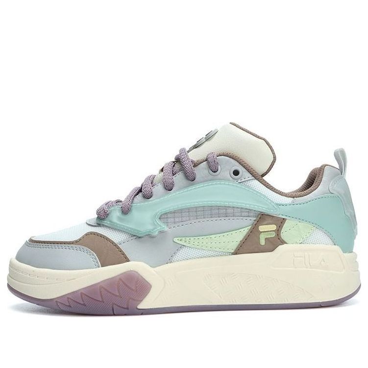 (Women) FILA FUSION Lifestyle Basketball Heritage Sneakers 'Blue White Purple' T12W323205FBG