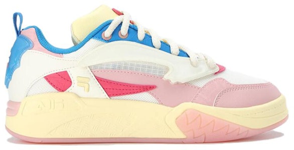 (W) Zapatillas FILA FUSION Lifestyle Heritage Baloncesto 'Blanco Azul Rosa' T12W323205FWS Order (W) Zapatillas FILA FUSION Lifestyle Heritage Baloncesto 'Blanco Azul Rosa' T12W323205FWS