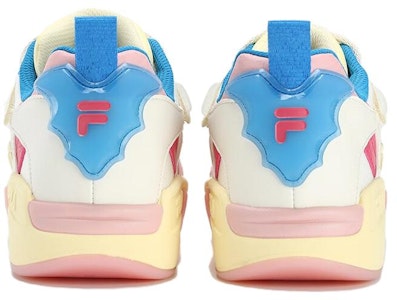 (W) Zapatillas FILA FUSION Lifestyle Heritage Baloncesto 'Blanco Azul Rosa' T12W323205FWS Shop (W) Zapatillas FILA FUSION Lifestyle Heritage Baloncesto 'Blanco Azul Rosa' T12W323205FWS