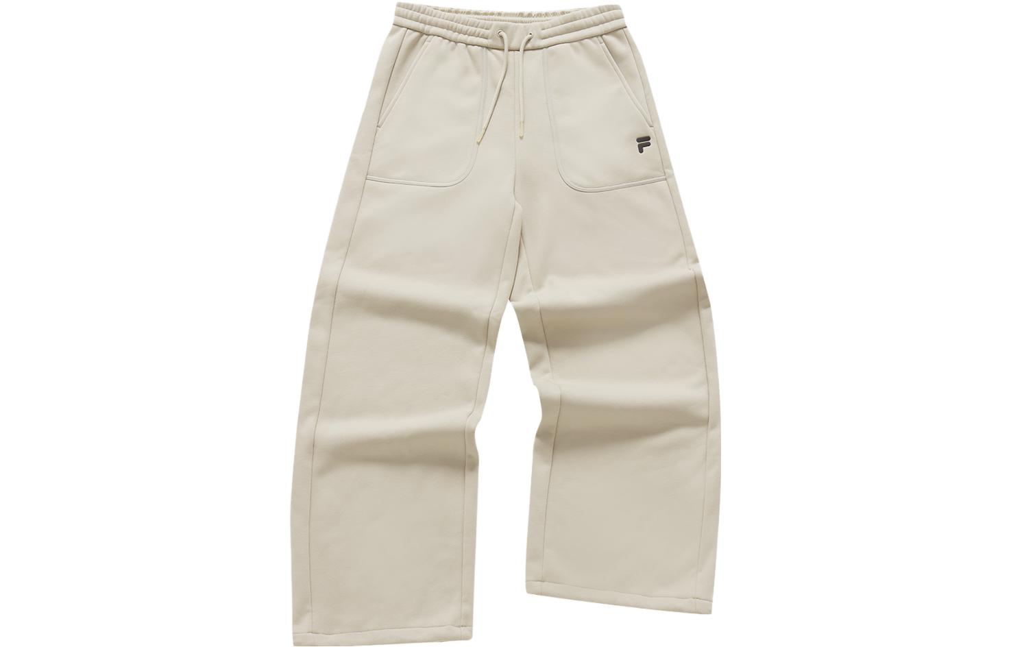 (Women) FILA Fusion Loose Fit Knit Sweatpants Beige T11W341602FLK