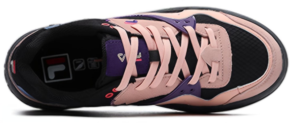 (Women) FILA FUSION Low-Top Skate Sneakers 'Pink Black' T12W145107FBP Lookbook (Women) FILA FUSION Low-Top Skate Sneakers 'Pink Black' T12W145107FBP