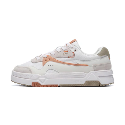 (W) FILA FUSION Low-Top Skate Sneakers 'White Orange'