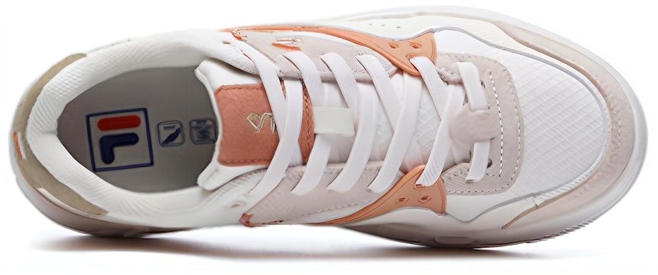 (Women) FILA FUSION Low-Top Skate Sneakers 'White Orange' T12W145107FSS Lookbook (Women) FILA FUSION Low-Top Skate Sneakers 'White Orange' T12W145107FSS