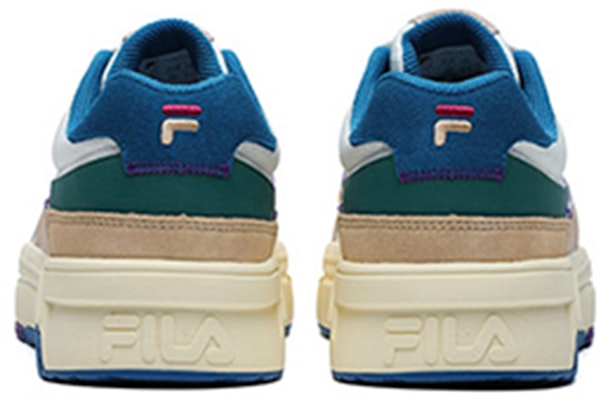 (W) FILA FUSION ローカットスケシュー 白/青/カーキ T12W145107FGB Lookbook (W) FILA FUSION ローカットスケシュー 白/青/カーキ T12W145107FGB