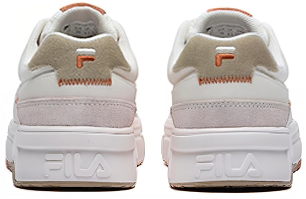 (Women) FILA FUSION Low-Top Skate Sneakers 'White Orange' T12W145107FSS Shop (Women) FILA FUSION Low-Top Skate Sneakers 'White Orange' T12W145107FSS