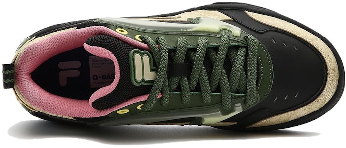 (W) Sepatu Skate FILA FUSION Desperado Low Top 'Hitam Hijau Beige' T12W333203FBF Lookbook (W) Sepatu Skate FILA FUSION Desperado Low Top 'Hitam Hijau Beige' T12W333203FBF