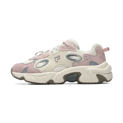 (W) FILA FUSION Raccoon Sneakers 'Pink Cream White'
