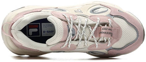 (W) FILA FUSION Sneakers Rakun 'Pink Cream White' T12W217314FAM Lookbook (W) FILA FUSION Sneakers Rakun 'Pink Cream White' T12W217314FAM