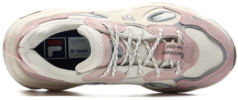 (Women) FILA FUSION Raccoon Sneakers 'Pink Cream White' T12W217314FAM Lookbook (Women) FILA FUSION Raccoon Sneakers 'Pink Cream White' T12W217314FAM