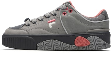 (Women) FILA FUSION Low-Top Skate Shoes 'Grey Pink' T12W218201FAC (Women) FILA FUSION Low-Top Skate Shoes 'Grey Pink' T12W218201FAC