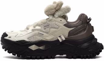 (Women) FILA FUSION BIANCO Sneakers 'White Grey Brown' T12W341302FGF (Women) FILA FUSION BIANCO Sneakers 'White Grey Brown' T12W341302FGF