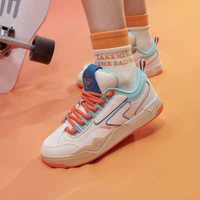(W) FILA FUSION 小跳板运动鞋 '白橙蓝' T12W332301FGD Sizing (W) FILA FUSION 小跳板运动鞋 '白橙蓝' T12W332301FGD