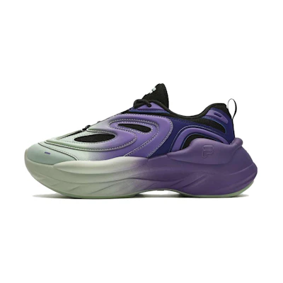 (W) FILA FUSION Fashion Daddy Shoes 'Green Purple Black'