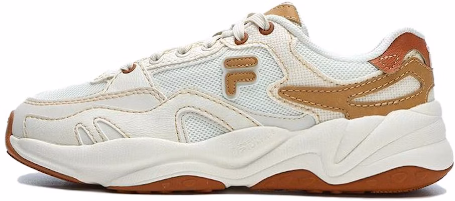 FILA FUSION 斐樂潮牌 減震防滑 低幫 跑步鞋 女款 白棕 Buy FILA FUSION 斐樂潮牌 減震防滑 低幫 跑步鞋 女款 白棕