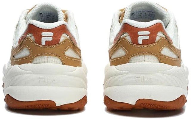 FILA FUSION 斐樂潮牌 減震防滑 低幫 跑步鞋 女款 白棕 Lookbook FILA FUSION 斐樂潮牌 減震防滑 低幫 跑步鞋 女款 白棕