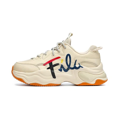(W) FILA FUSION Marathon Running Shoes 'Beige Orange'