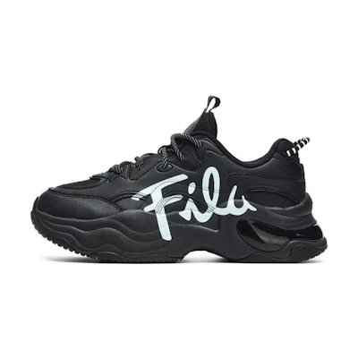 (W) FILA FUSION Marathon Running Shoes 'Black White'