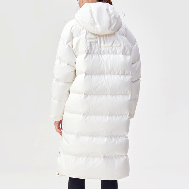 (Women) FILA Fusion Mid-Length Hooded Down Jacket Winter White. T11W141903F-WT 圖 5