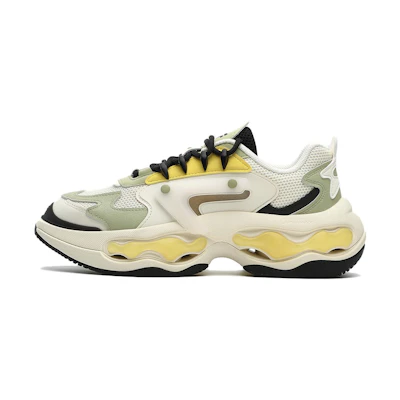 (W) FILA FUSION NEBULA Sneakers 'White Yellow Green'