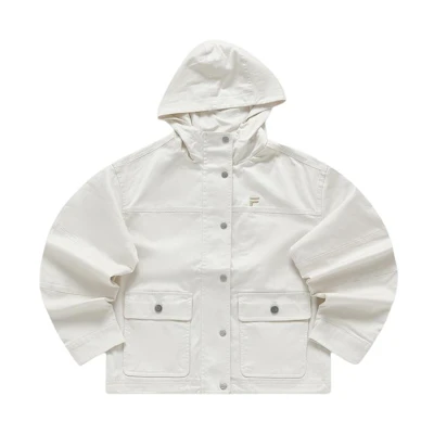 (Women) FILA Fusion Outdoor Hoodie Jacket Beige - Sportswear Street Style T11W413703F-BG