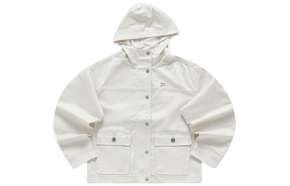 Order (W) FILA Fusion 戶外連帽運動外套 米色 - 運動休閒街頭風 T11W413703F-BG