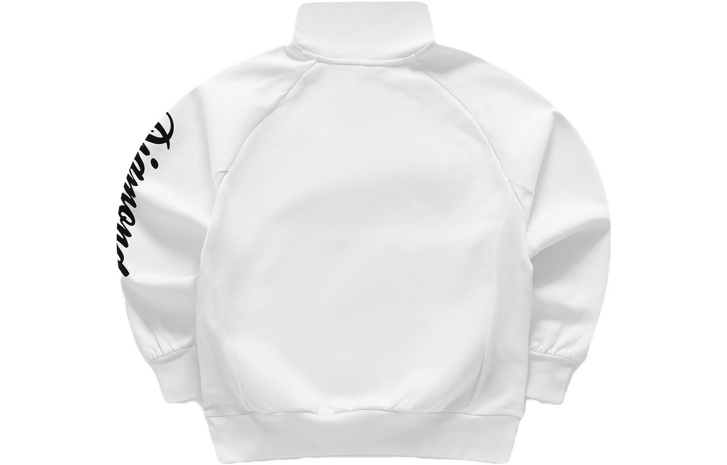 Lookbook (W) FILA Fusion 寬版長袖套頭衫 - 白色花卉圖案 T11W342207F-WT