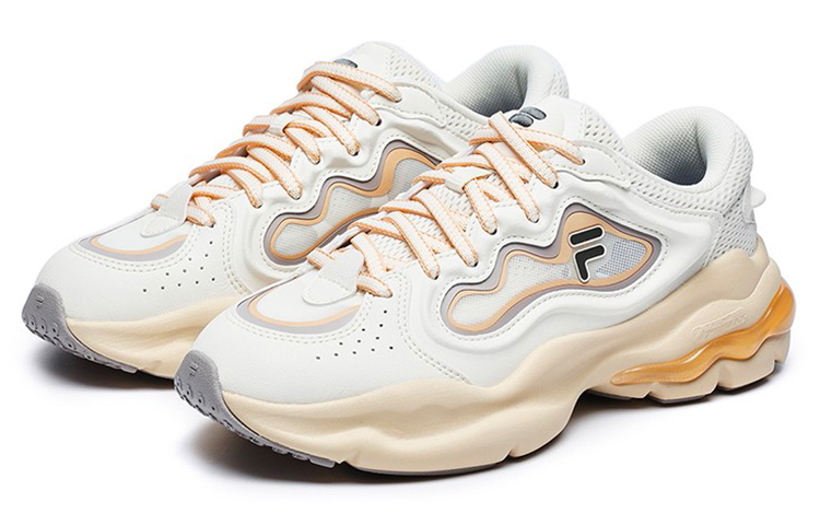 (W) FILA FUSION Palatte Sneakers 'White Yellow' 圖 2