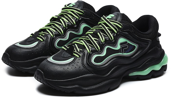 (Women) FILA FUSION Palatte Sneakers 'Black Green' T12W231119FBG Order (Women) FILA FUSION Palatte Sneakers 'Black Green' T12W231119FBG