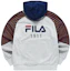Lookbook (W) FILA FUSION Hoodie Patchwork Striped Abu-abu T11W317204F-MG