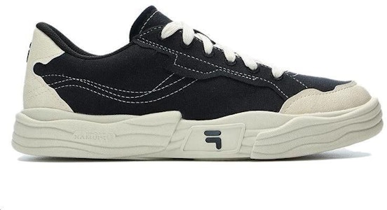 FILA FUSION 斐樂潮牌 POP II 防滑耐磨 低幫 帆布鞋 女款 黑米 Order FILA FUSION 斐樂潮牌 POP II 防滑耐磨 低幫 帆布鞋 女款 黑米