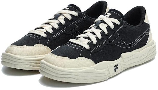 FILA FUSION 斐樂潮牌 POP II 防滑耐磨 低幫 帆布鞋 女款 黑米 Lookbook FILA FUSION 斐樂潮牌 POP II 防滑耐磨 低幫 帆布鞋 女款 黑米