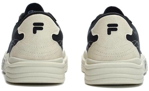 FILA FUSION 斐樂潮牌 POP II 防滑耐磨 低幫 帆布鞋 女款 黑米 Shop FILA FUSION 斐樂潮牌 POP II 防滑耐磨 低幫 帆布鞋 女款 黑米