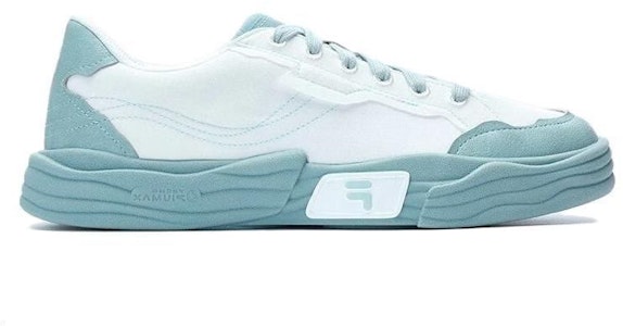 FILA FUSION斐樂潮牌 POP II 防滑耐磨 低幫 帆布鞋 女款 白藍 Order FILA FUSION斐樂潮牌 POP II 防滑耐磨 低幫 帆布鞋 女款 白藍