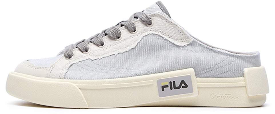 (Women) FILA Fusion Pop Mule Slip-On Canvas 'Grey White' T12W228220FVW Buy (Women) FILA Fusion Pop Mule Slip-On Canvas 'Grey White' T12W228220FVW