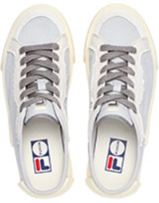(Women) FILA Fusion Pop Mule Slip-On Canvas 'Grey White' T12W228220FVW Lookbook (Women) FILA Fusion Pop Mule Slip-On Canvas 'Grey White' T12W228220FVW