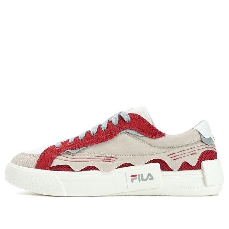 (Women) FILA FUSION Pop Skate Shoes 'Red Beige White' T12W332103FSG