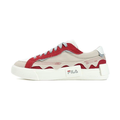 (W) FILA FUSION Pop Skate Shoes 'Red Beige White'