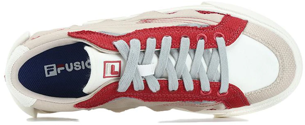 (Women) FILA FUSION Pop Skate Shoes 'Red Beige White' T12W332103FSG Shop (Women) FILA FUSION Pop Skate Shoes 'Red Beige White' T12W332103FSG