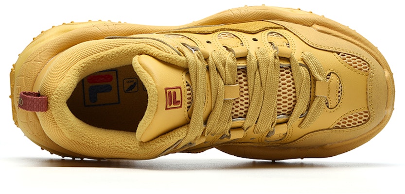 FILA FUSION斐乐潮牌 QD96 復古 防滑耐磨 低幫 老爹鞋 女款 橘黃 Lookbook FILA FUSION斐乐潮牌 QD96 復古 防滑耐磨 低幫 老爹鞋 女款 橘黃