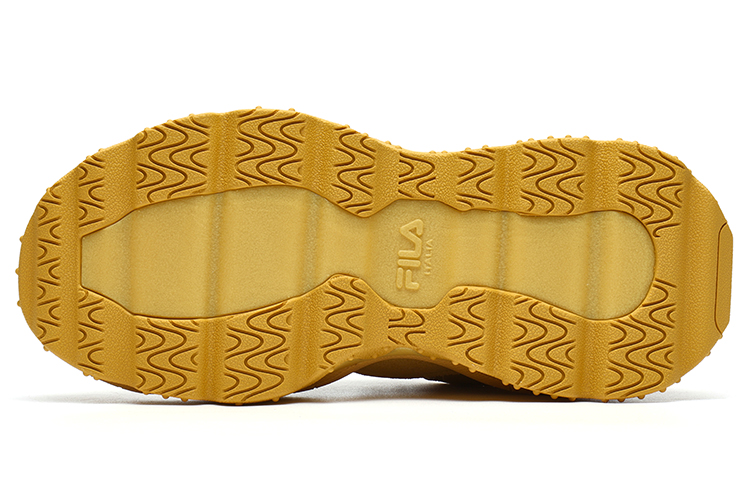 Purchase FILA FUSION斐乐潮牌 QD96 復古 防滑耐磨 低幫 老爹鞋 女款 橘黃