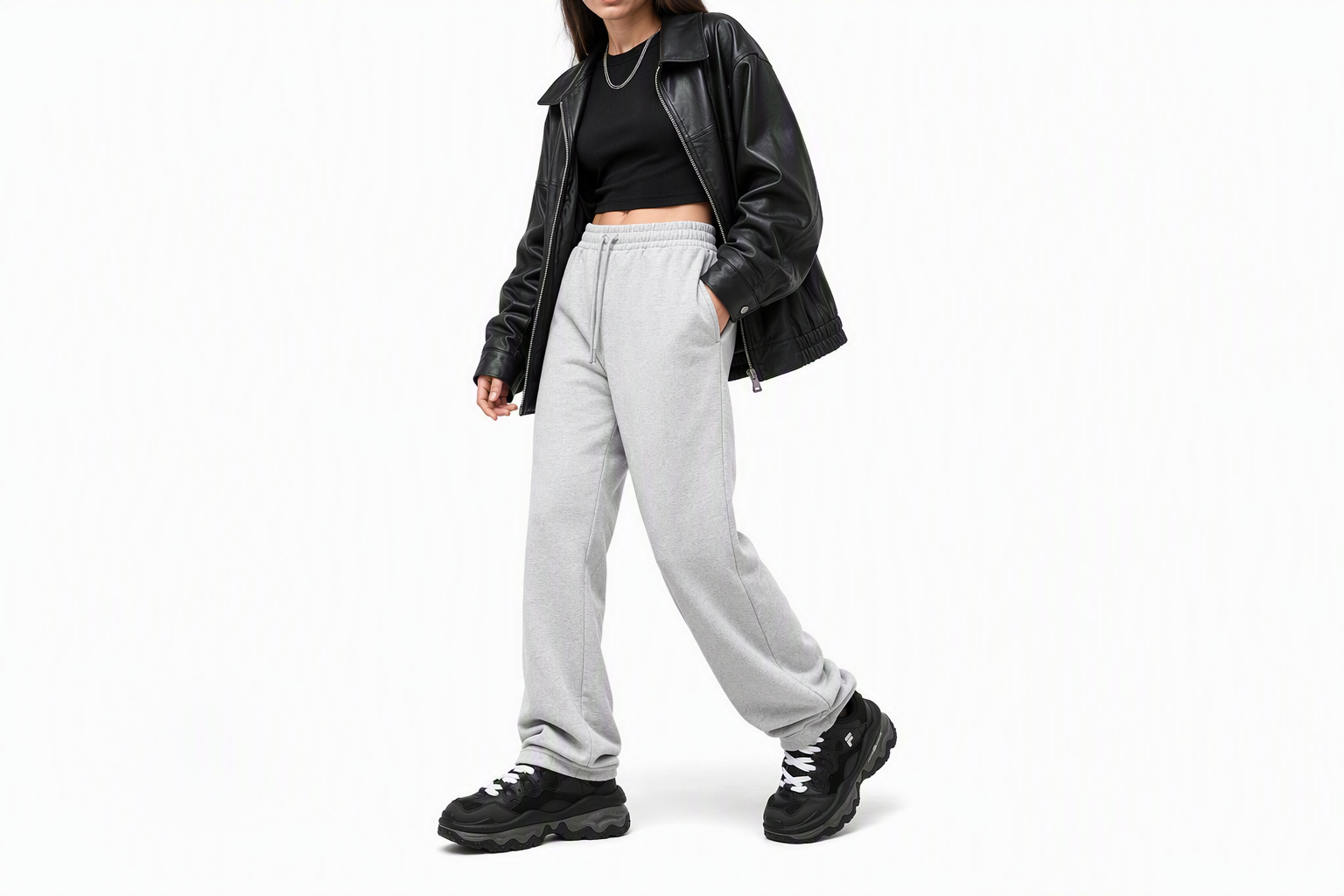 Order FILA FUSION斐樂潮牌 QD96 復古 老爹鞋 女款 黑