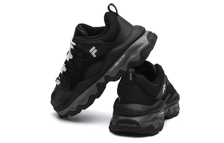 Purchase FILA FUSION斐樂潮牌 QD96 復古 老爹鞋 女款 黑